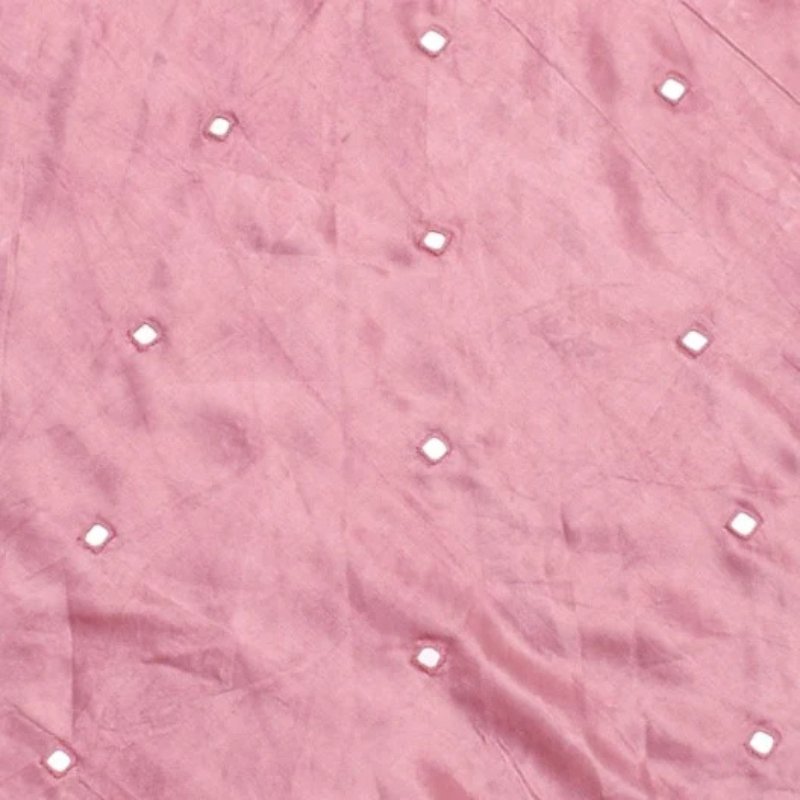Mirror Work Mashru Silk Square Shape Mirror Work Garba Skirt - SKU: EK13903C - Image 4